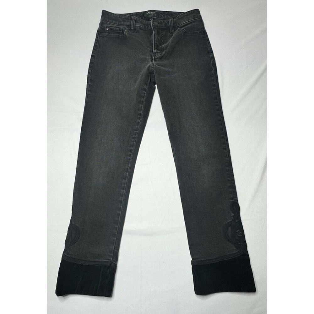 Lauren Ralph Lauren Women’s Regal Straight Ankle Black Jeans - Size 4 (28x26.5)*